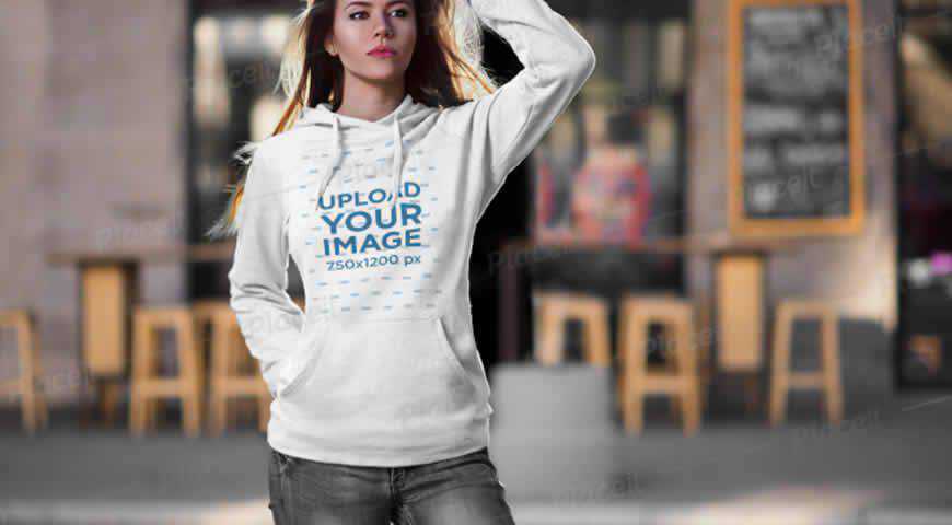 Pullover Hoodie Photoshop PSD Mockup Template