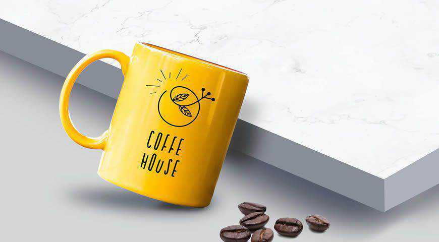 Coffee Mug Photoshop PSD Mockup Template