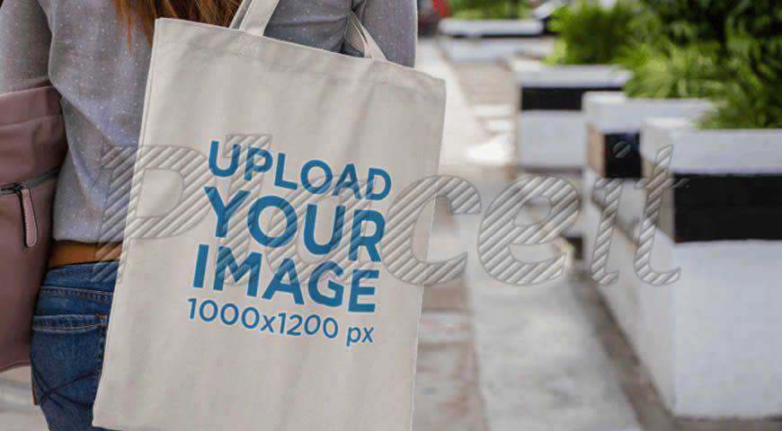 Canvas Tote Bag Photoshop PSD Mockup Template
